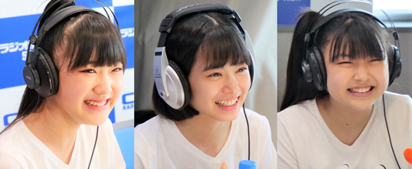 写真左から、BEYOOOOONDSの江口紗耶、山﨑夢羽、岡村美波（写真：ラジオ関西）