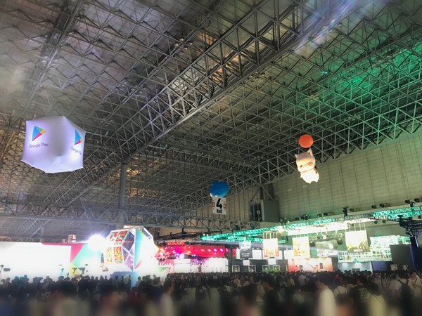 「東京ゲームショウ2019」場内の様子（写真：ラジオ関西）