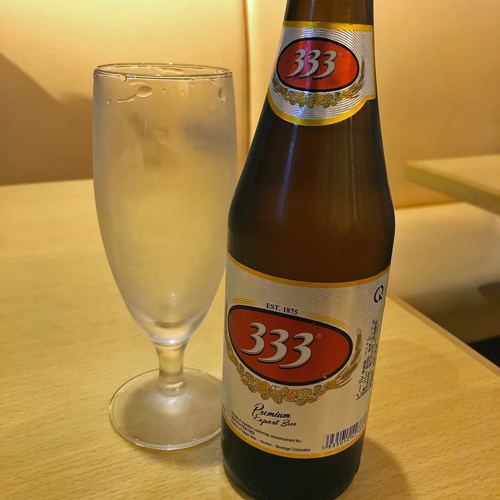 ベトナムビール「333（バーバーバー）」