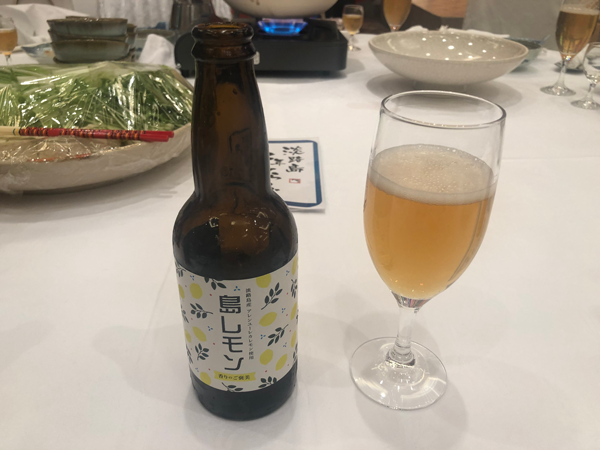 淡路島のクラフトビール、「あわぢびーる」の「島レモン」