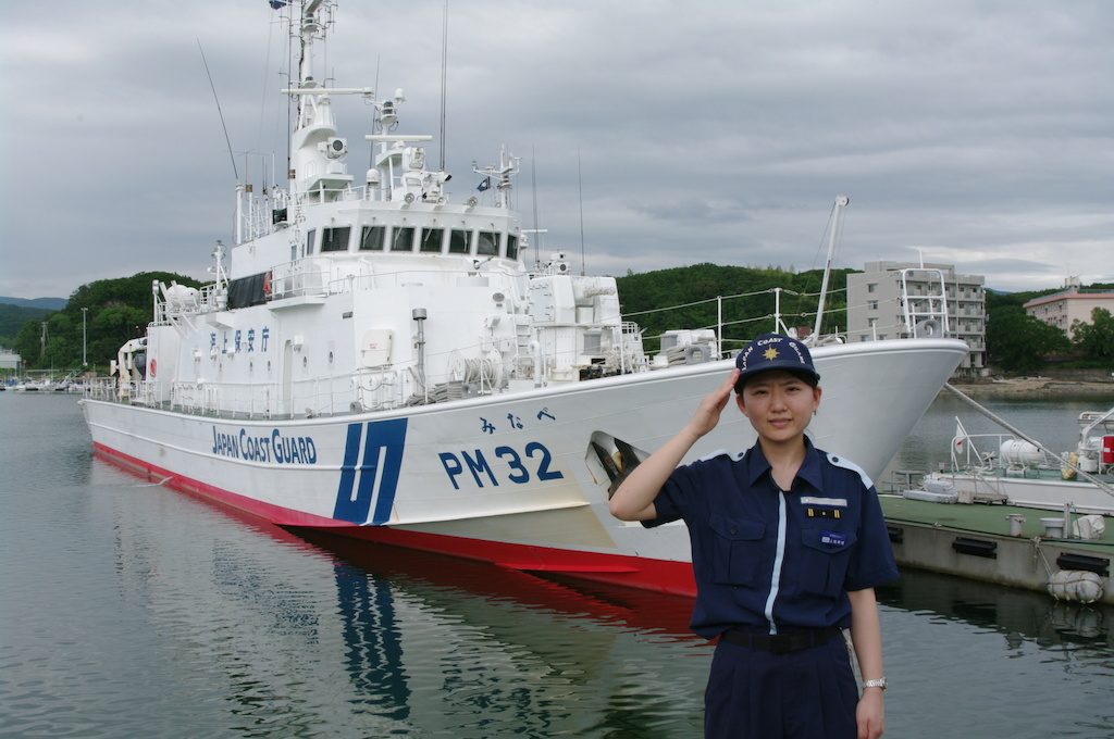 活躍著しい女性海上保安官