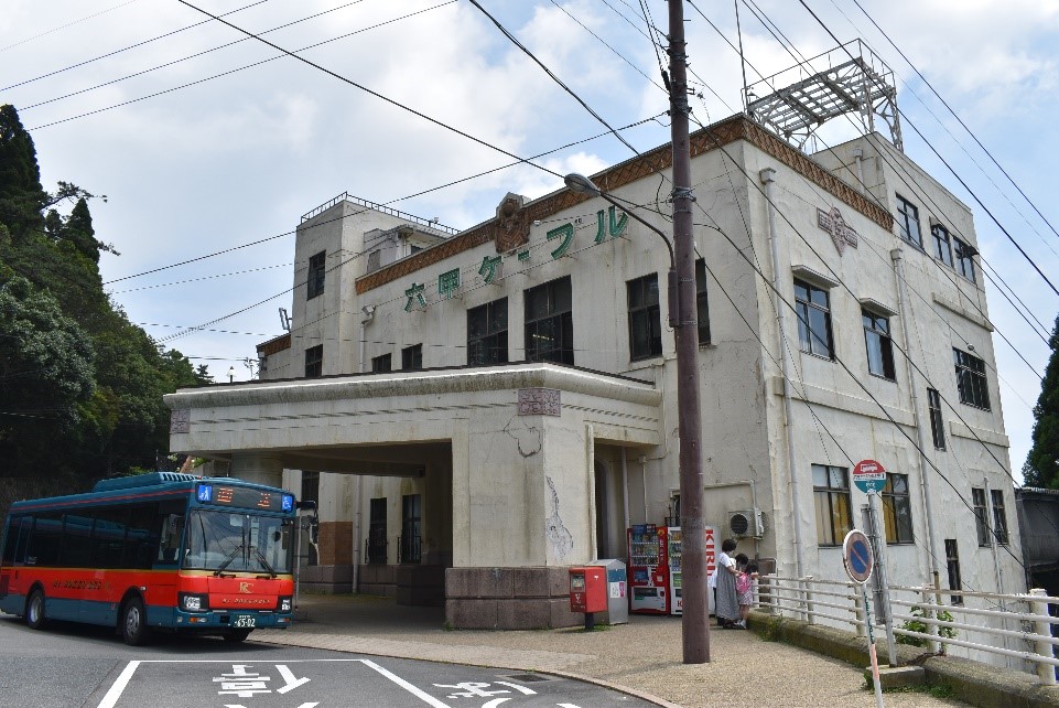 昭和7年の開業当時の姿をとどめる六甲ケーブル山上駅