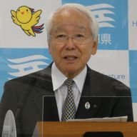 井戸敏三・兵庫県知事（2020年11月17日　兵庫県庁）