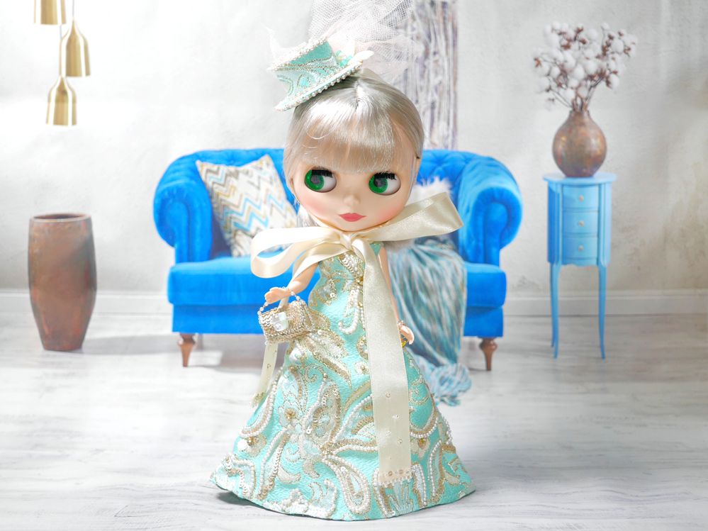 「ラティーフ」プロデュース「バシージュ姫」。ドレスは風の妖精をイメージ（Ⓒ2021Hasbro./写真提供：H2Oサンタ）