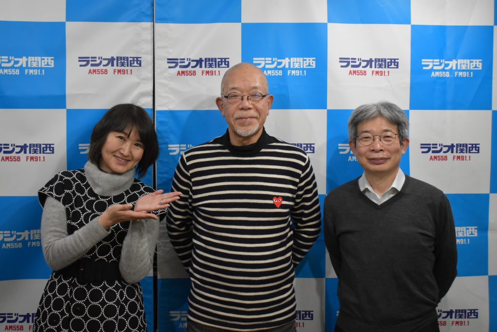 左から田名部真理さん、谷五郎さん、平田オリザさん。谷さんと田名部さんは『谷五郎の笑って暮らそう』という番組でコンビを組んでいる