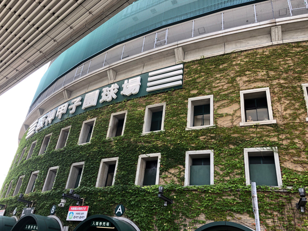 阪神甲子園球場で行われているプロ野球の試合では、最大収容人数の約10分の1が観戦