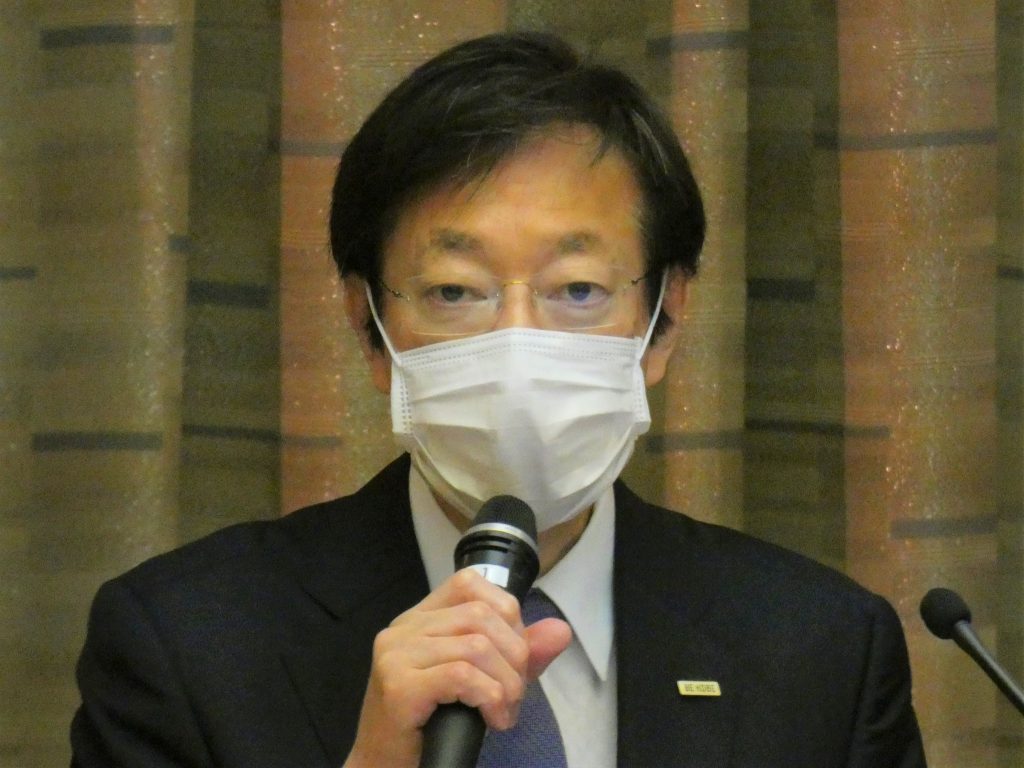 久元喜造・神戸市長「65歳未満の市民に向けた接種もできるだけ早く始めたい」（21日午前　神戸市役所）