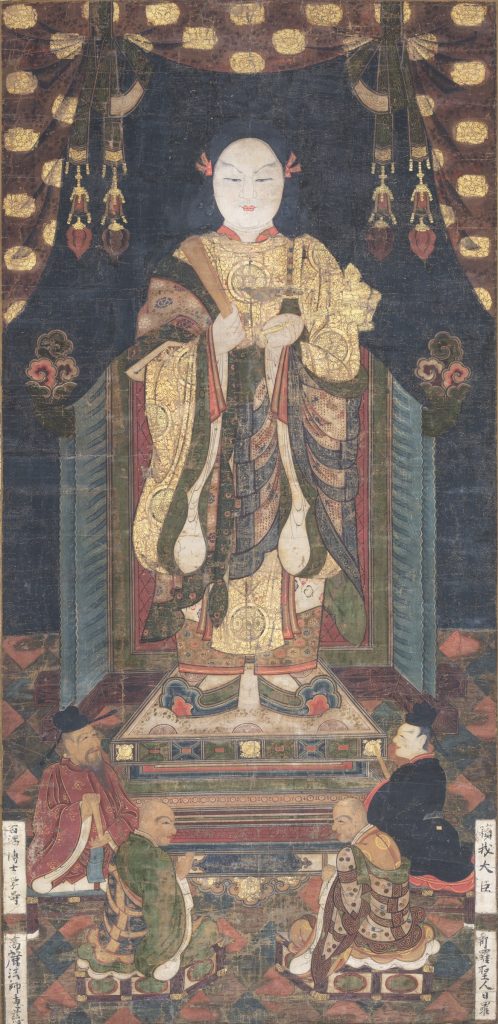 「聖徳太子童形像・四臣像」室町時代 15世紀　大阪・四天王寺蔵