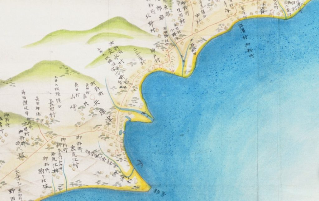 伊能大図　137号（神戸付近）＜※画像提供・地図展推進協議会＞