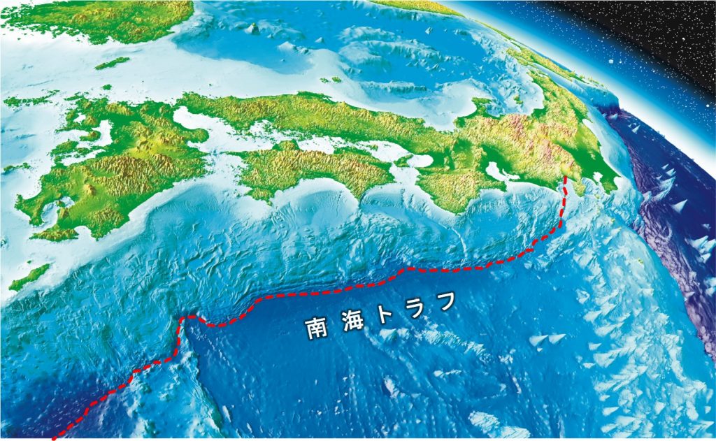 太平洋側から見た日本列島＜※画像提供・第五管区海上保安本部＞