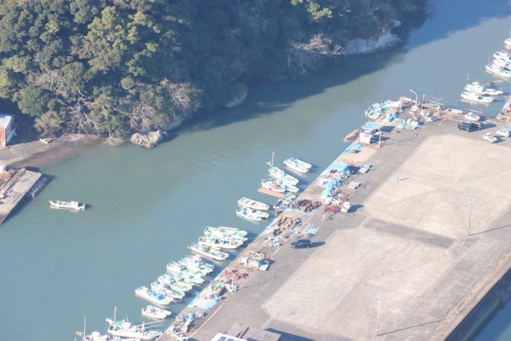 トンガ諸島火山噴火による津波の影響　徳島県海部郡海陽町・宍喰漁港＜※画像提供・第五管区海上保安本部＞