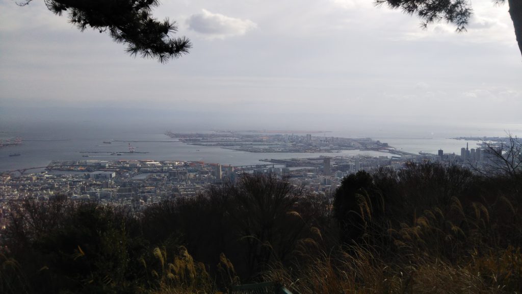 摩耶山　掬星台（きくせいだい）から眺める神戸市中心部