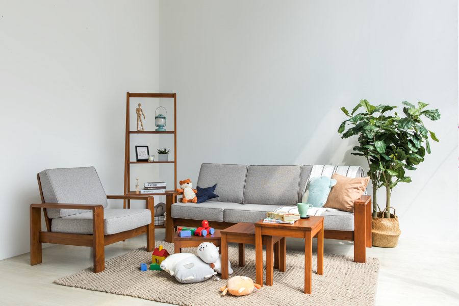 スキャンテーク　ソファ チーク材　2.5人掛けソファ　サイドテーブルセット スキャンティーク Scanteak チーク 2.5人掛け ソファー