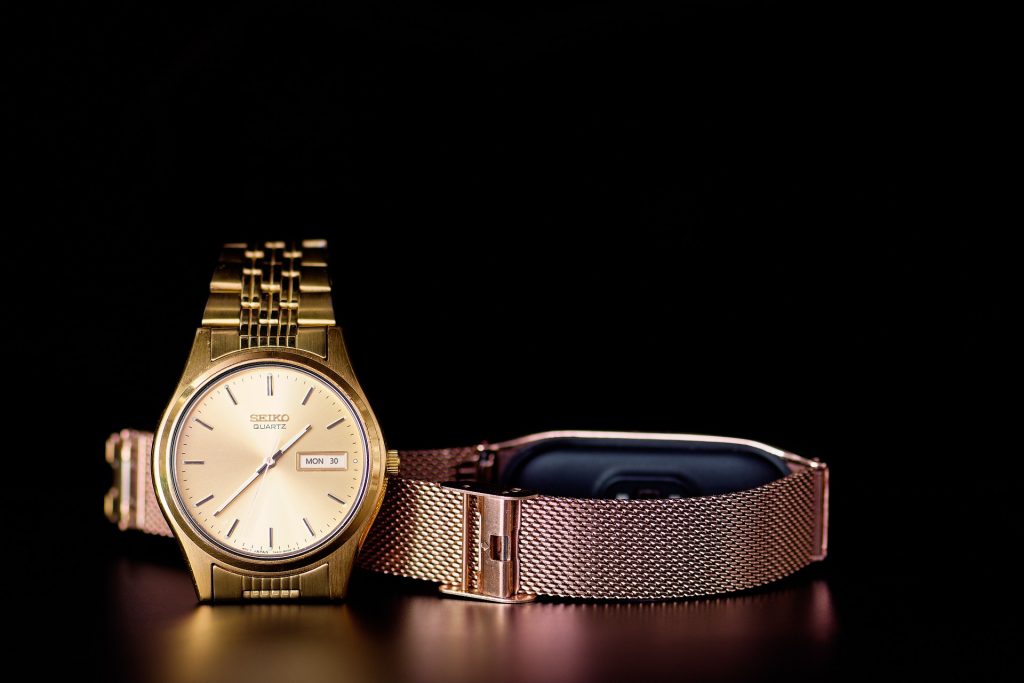 1980年頃のセイコーのクォーツ時計。安価でも高精度な時計はスイス時計界に衝撃を与える。