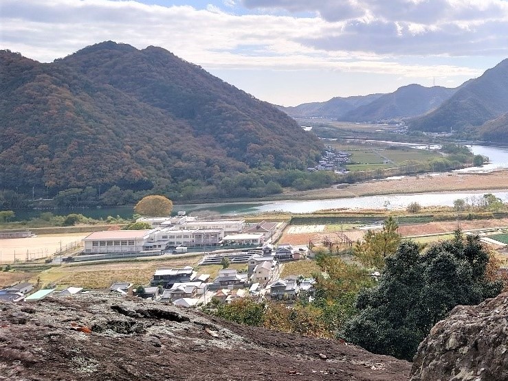 兵庫・西播磨の山城『有年山城』山頂付近からの景色（赤穂市）