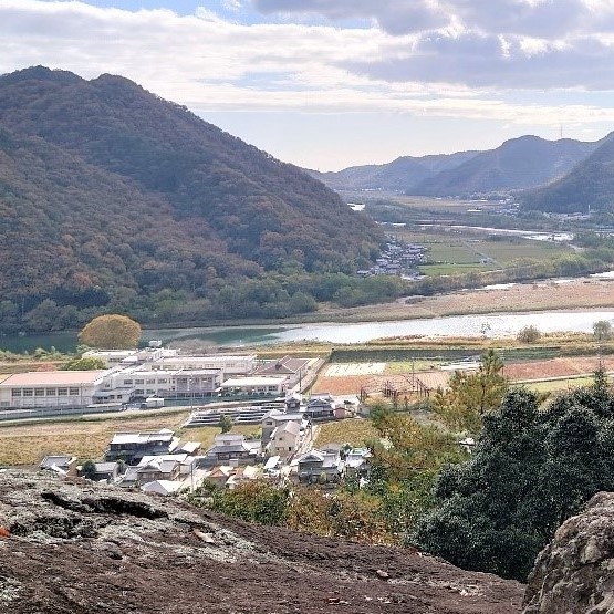 兵庫・西播磨の山城『有年山城』山頂付近からの景色（赤穂市）