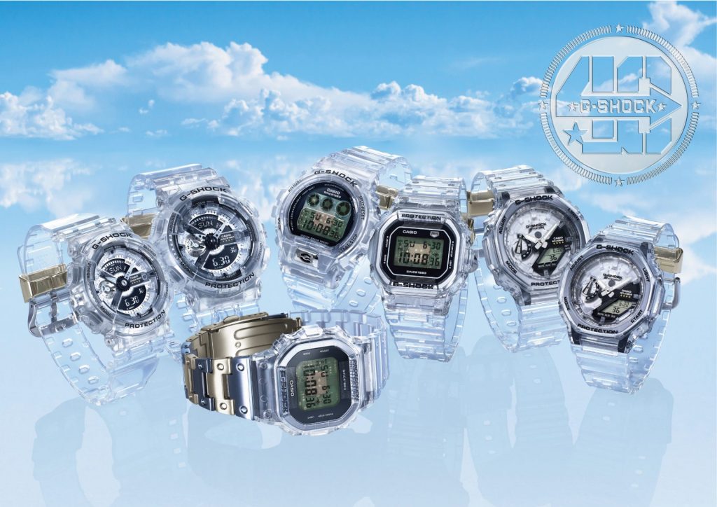 G-SHOCK40周年を記念した特別デザイン「CLEAR REMIX（クリア リミックス）」