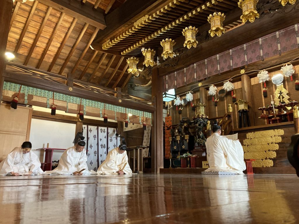 大阪天満宮・本殿で執り行われた宵宮祭