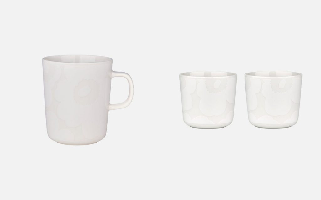 2.5dl マグカップ（3630円）と2dl コーヒーカップセット（6600円）
