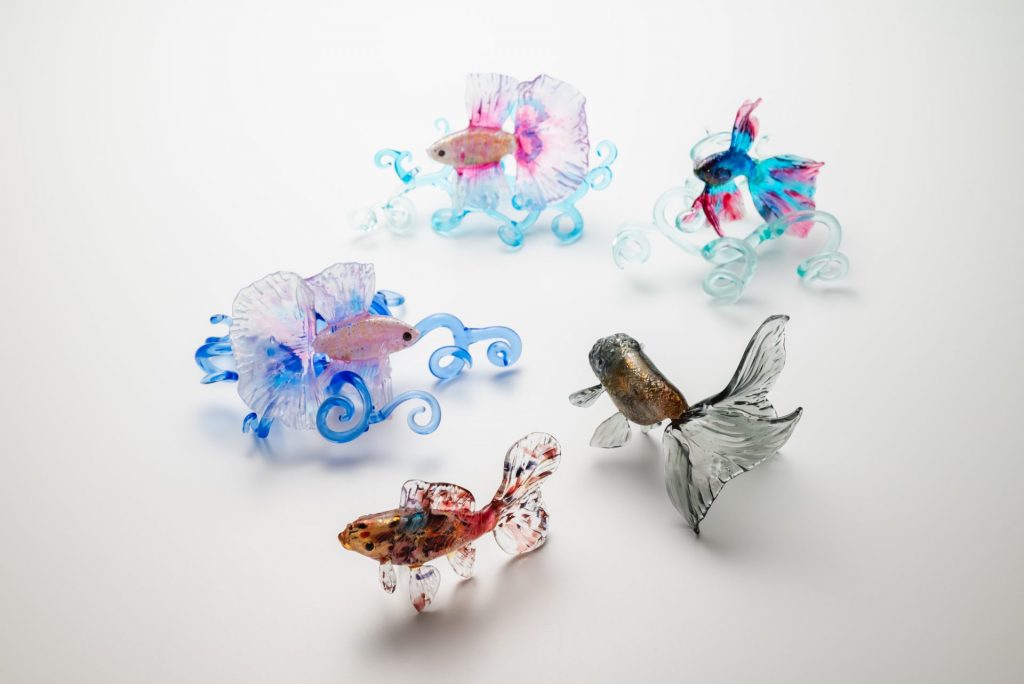 ガラスの金魚/網野 篤子さんの作品