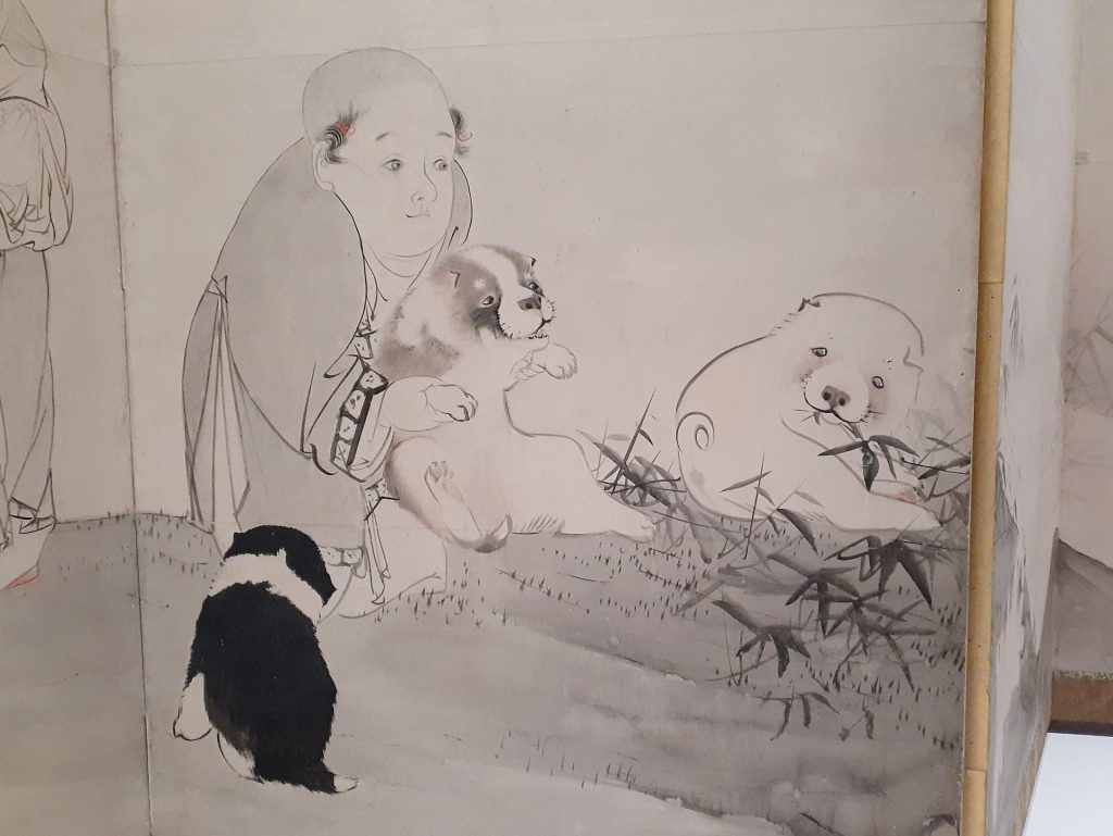 即納可奇想の画家　長澤芦雪　鵞鳥之図　胡粉　珍図　エ3228 花鳥、鳥獣
