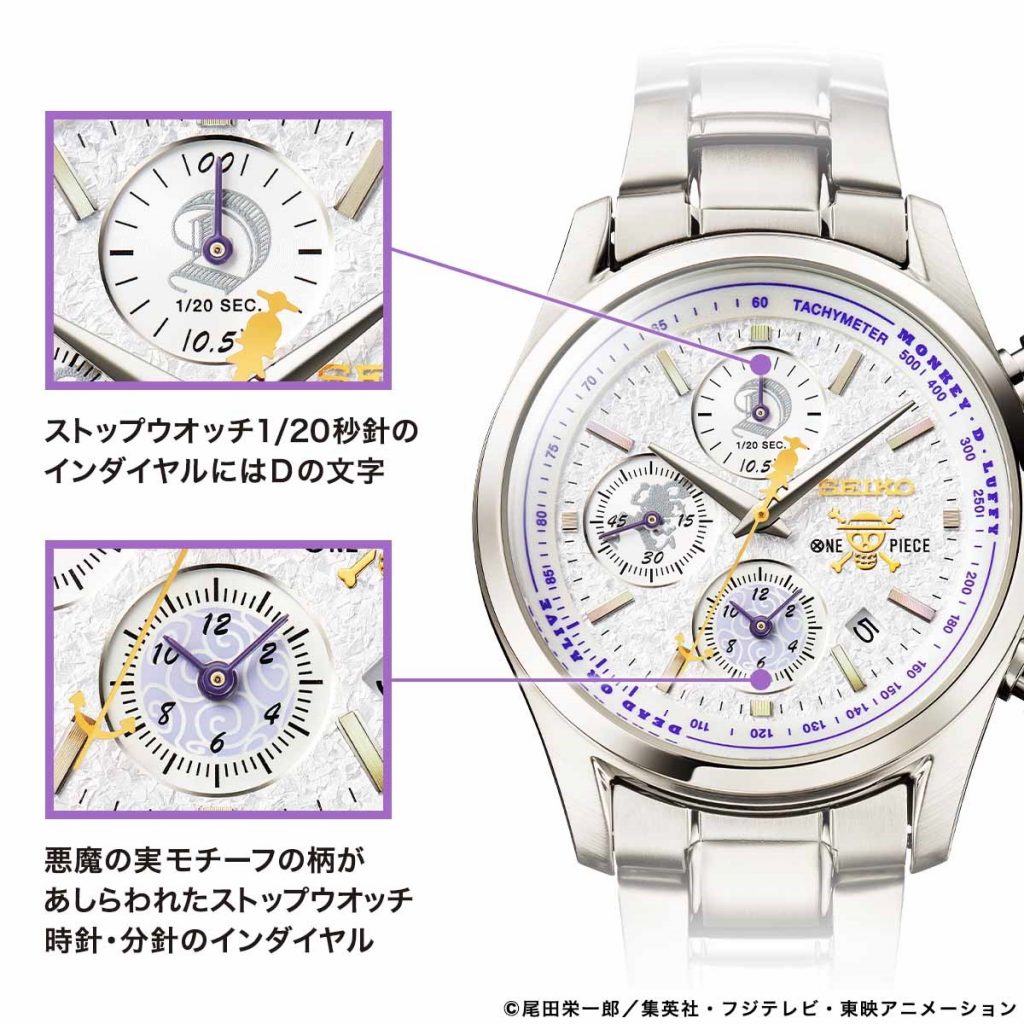 セイコー×ONE PIECE」コラボ腕時計 ルフィ新形態”ギア5“モチーフ 5000 