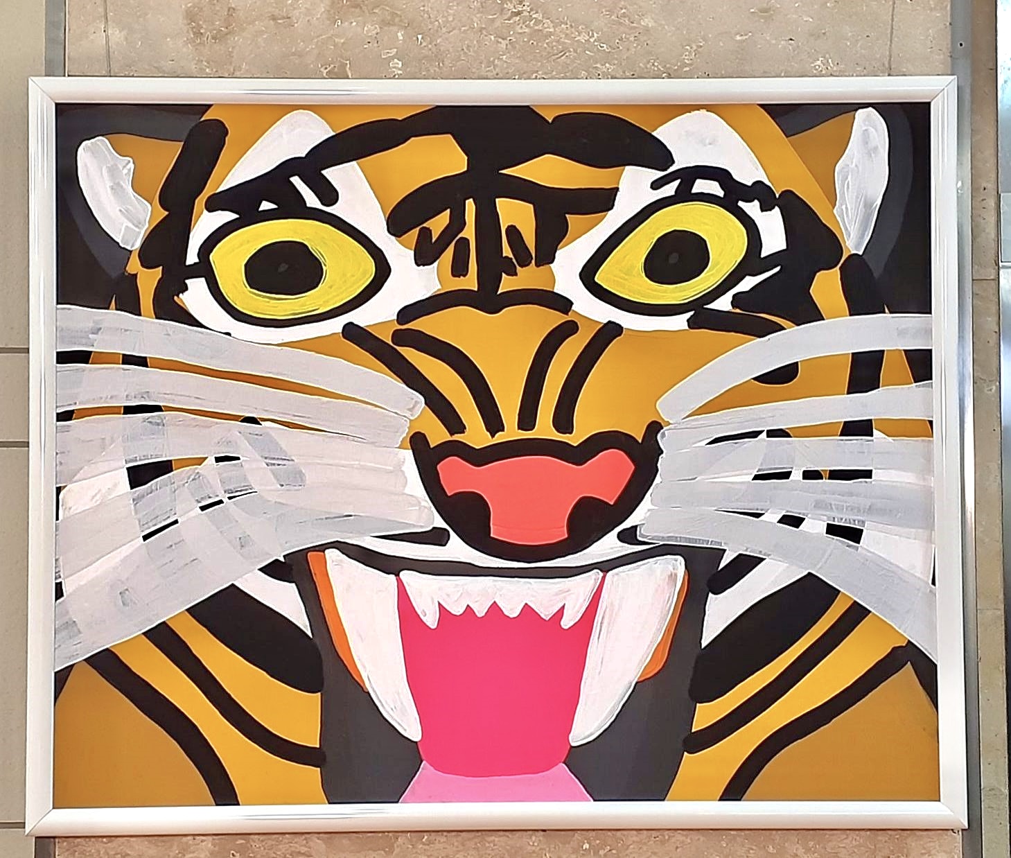 Phillipe Noyer 絵画 リトグラフ アーティスト 虎 タイガー 迫力満点の「タイガー」の絵が兵庫県庁に 障がい者芸術アーティスト