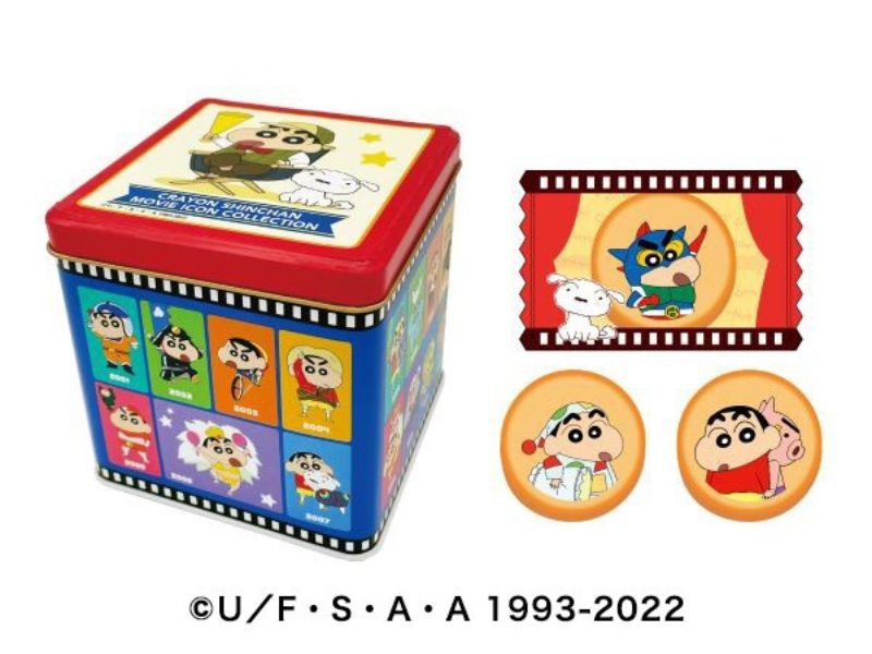 「映画クレヨンしんちゃん　30周年　プリントクッキー缶」（1100円）