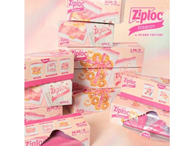 『Ziploc(R) デザインバッグ リボン』