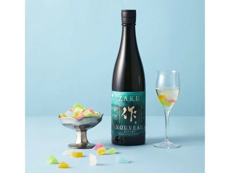 こはく糖 星のたより(90g、540円)、作 新酒 純米大吟醸NOUVEAU BY2023(1杯 680円)