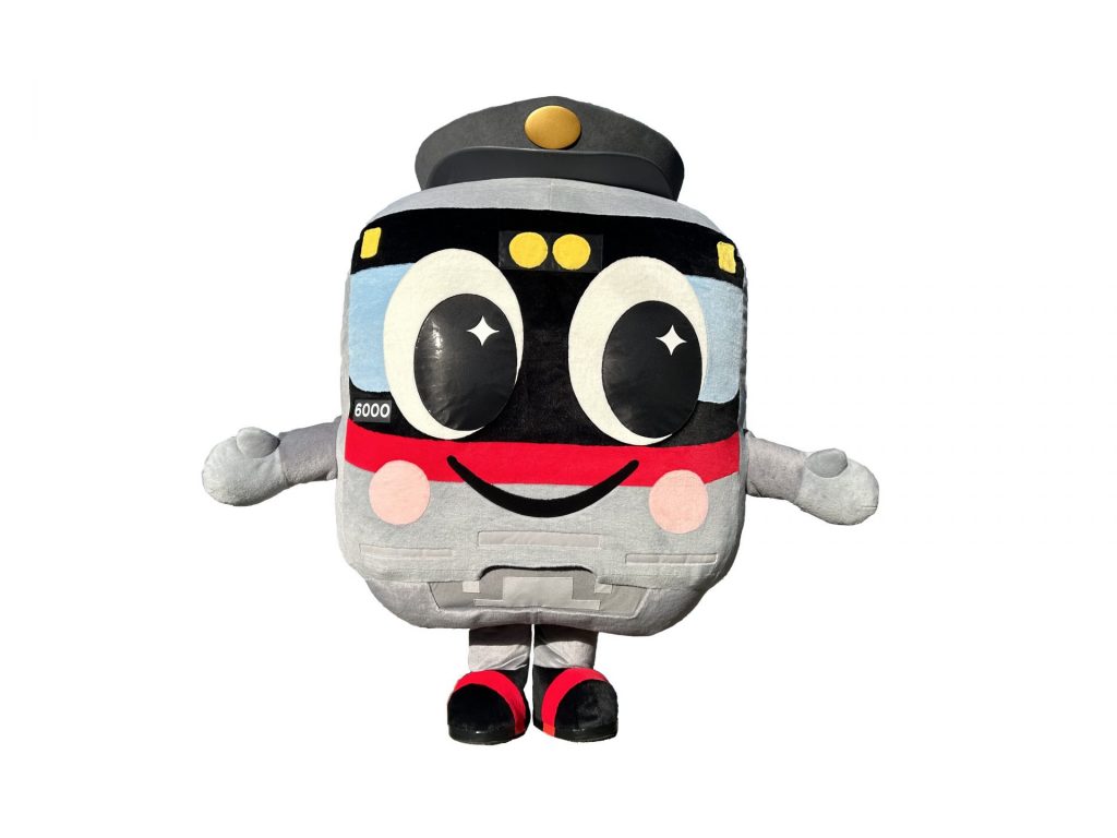山陽電車公式キャラクター「ろっくん」（画像提供：山陽電気鉄道）