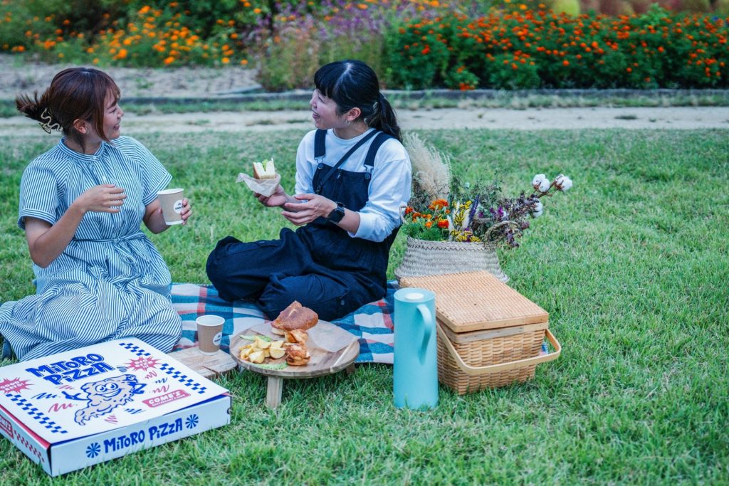 みとろの丘園や、植物公園「glass house」でランチ