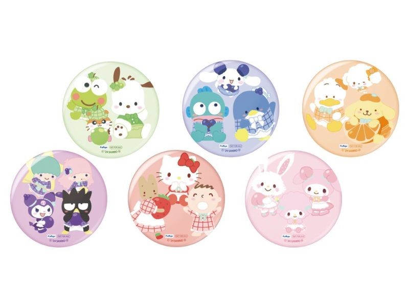 Ｂ賞　缶バッジ　（C） '24 SANRIO CO., LTD. APPR. NO. L650117