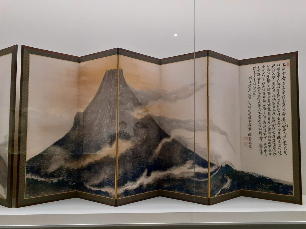 『富士山図』(右隻）1898年　63歳　清荒神最澄寺　鉄斎美術館