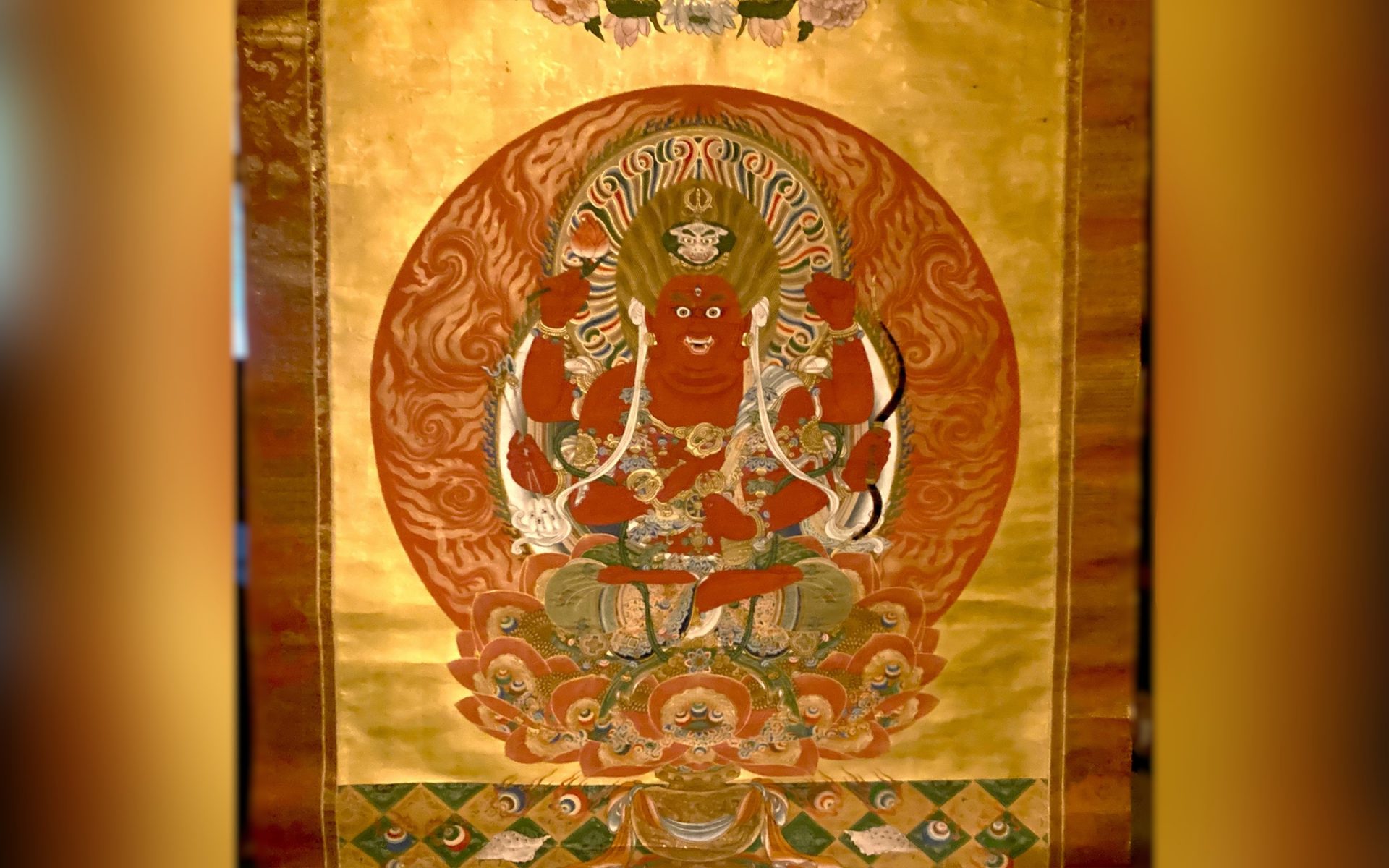 鮮やか、元禄時代に描かれた“恋のキューピッド” 愛染明王像初公開 世界