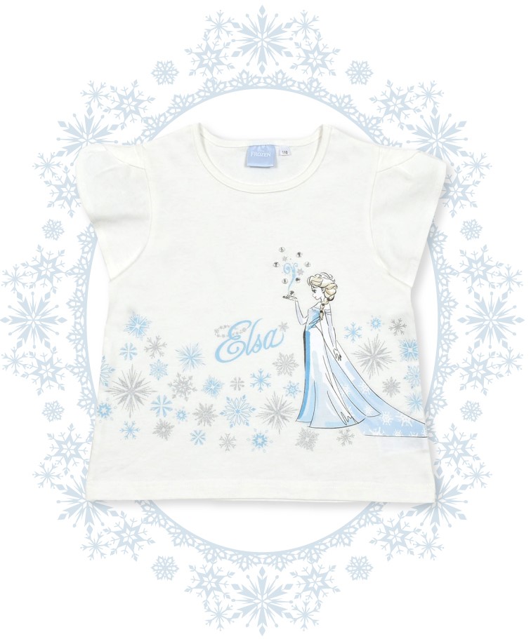 【ディズニーキャラクター/「エルサ」】プリント半袖Tシャツ（2750円）© Disney