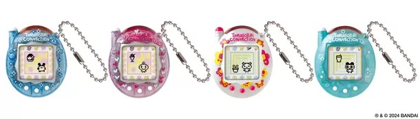 Tamagotchi Connection(みずいろらめ／ぴんくらめ／ぱーるふらわー／めろんそーだ)（各3960円） （C）BANDAI