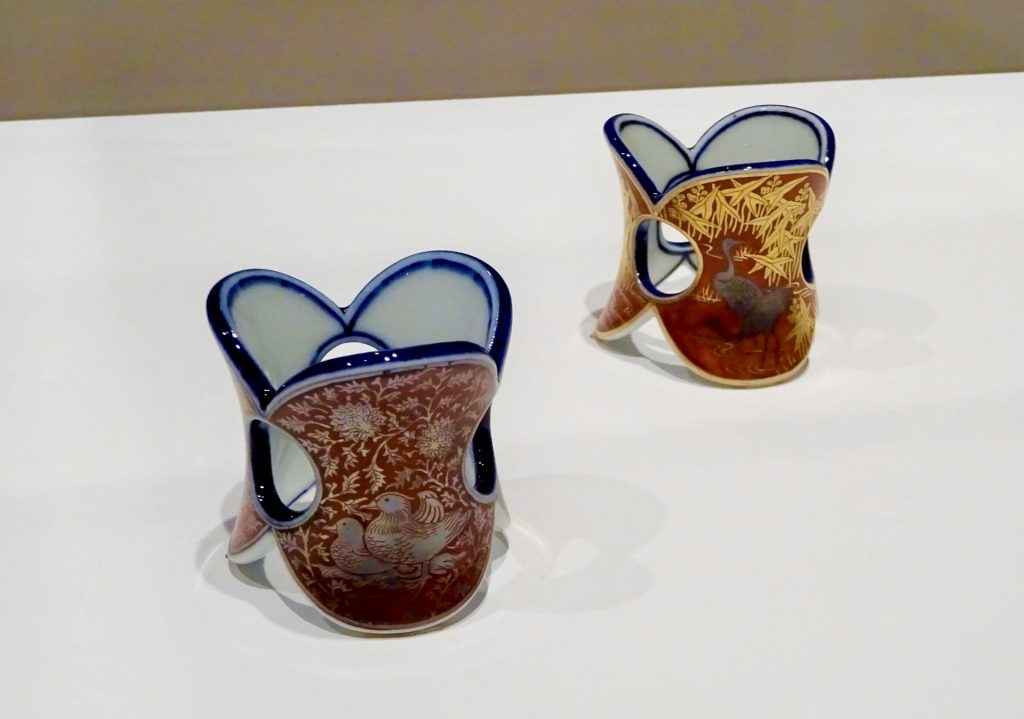 蓋置■染付宝尽 和田桐山造（三代）共箱 お茶道具 古美術 時代物 骨董品■ 蓋置□染付宝尽 和田桐山造（三代）共箱 お茶道具 古