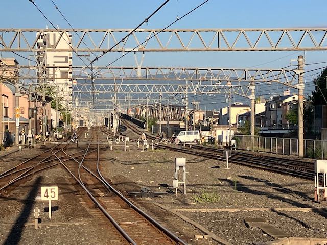 ⑫７０２８　放出駅からの複々線