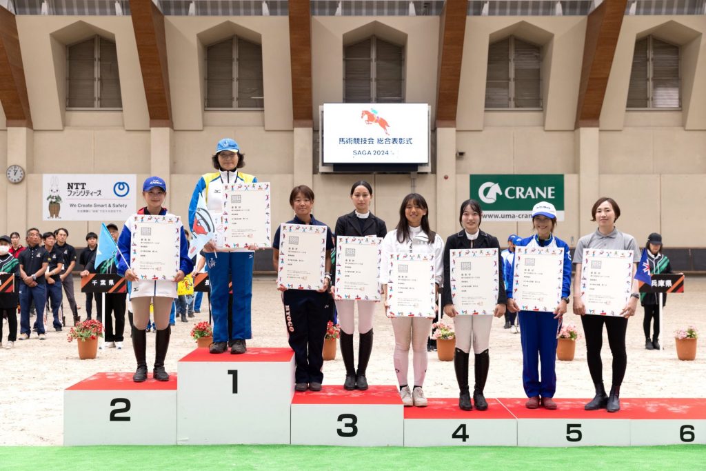 女子総合入賞者　優勝は千葉県