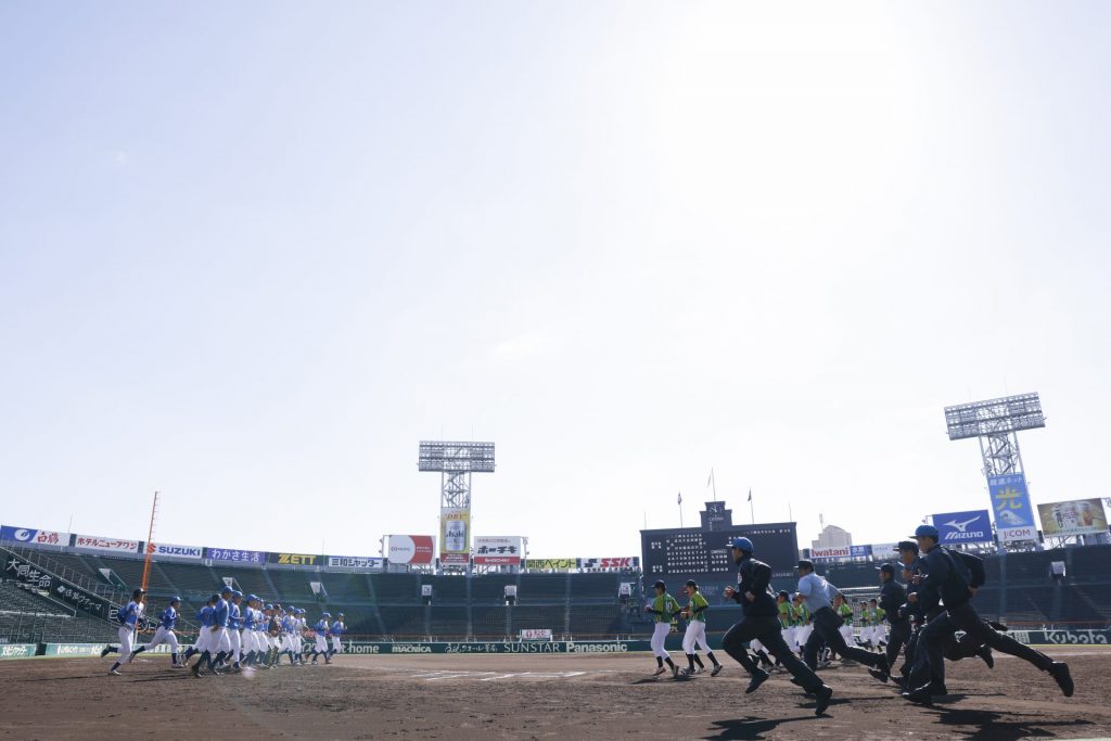 阪神甲子園球場で、いざ決戦！