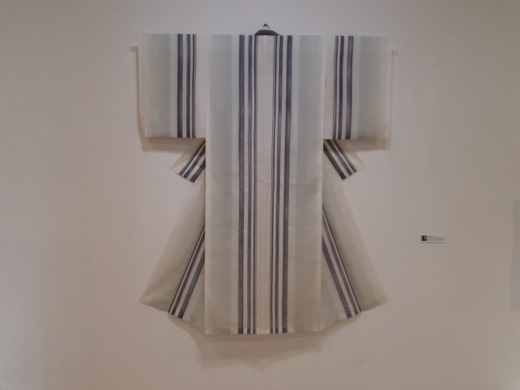 久保田寛子 経絣着物『潤ふ』2021年