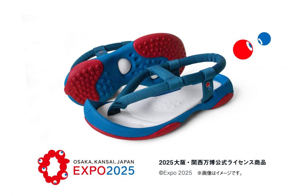 リゲッタ「EXPO2025 サンダル スゴィヌ エナジー」2025大阪・関西万博公式ライセンス商品　©Expo 2025