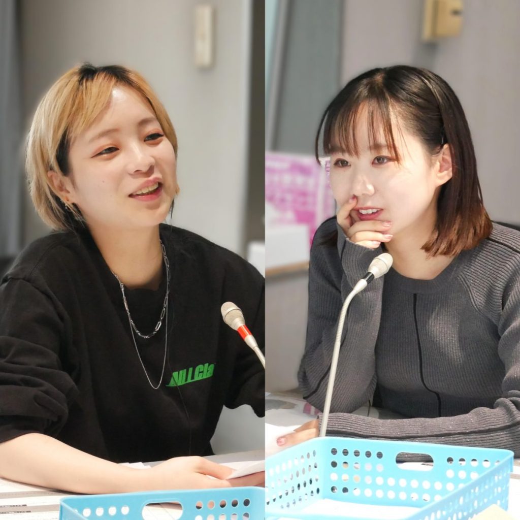 はるかぜに告ぐのとんず（左）、一色といろ（右）