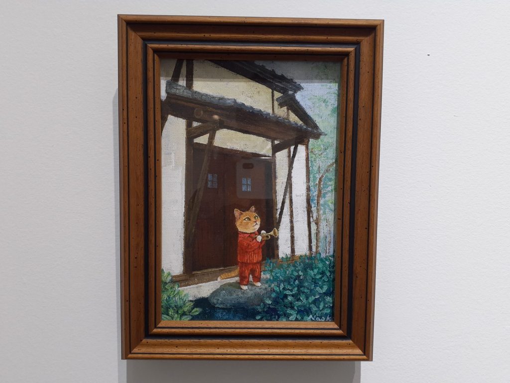 『ラッパを持つ猫』原画　2025年