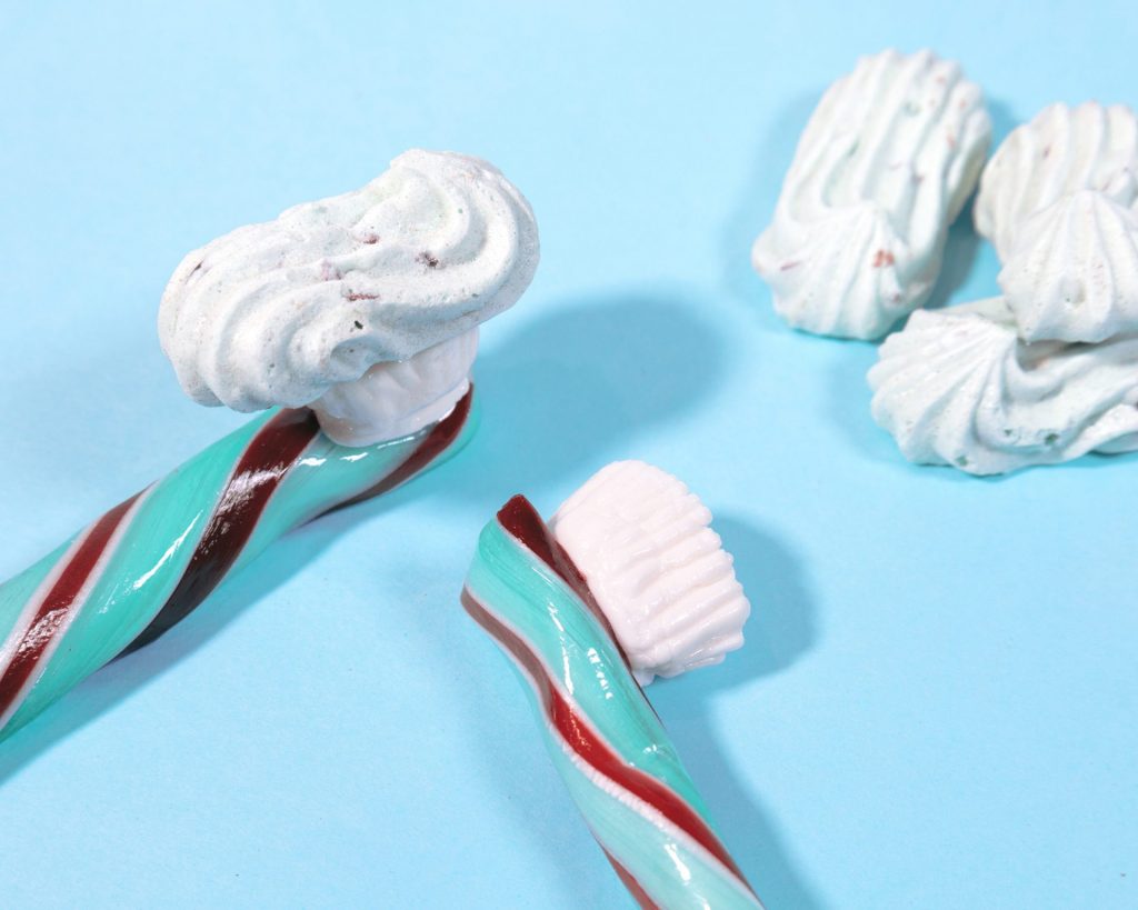 歯ブラシキャンディ（1000円）、メレンゲチョコミント（1000円）