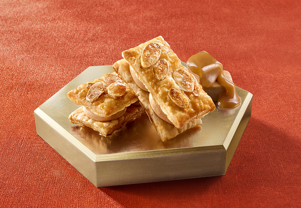 「キャラメルミルフィーユ」（5個入 1080円）