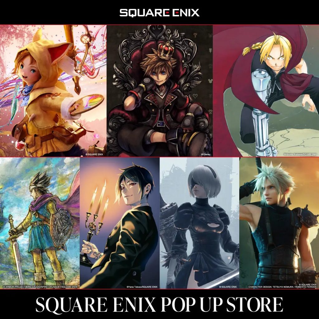 「SQUARE ENIX POP UP STORE」が5月16日から心斎橋PARCOにて開催