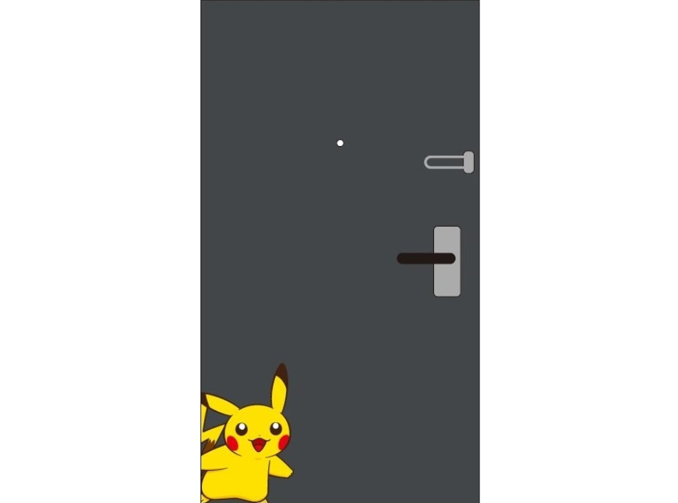 入口にはピカチュウ （C）Pokemon. （C）Nintendo_Creatures Inc._GAME FREAK inc. 