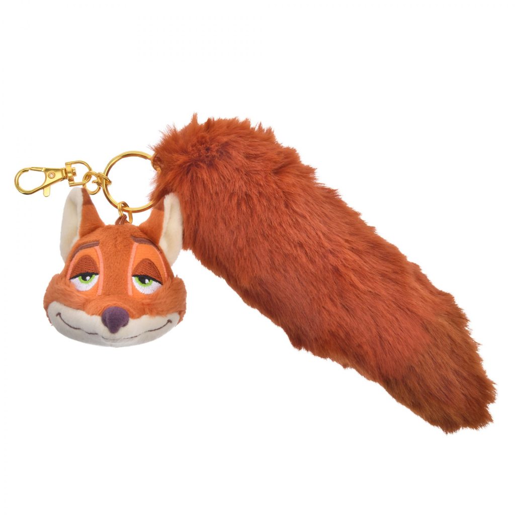 「ニック・ワイルド ぬいぐるみキーホルダー・キーチェーン しっぽ my favorite Disney foxes」（2800円）(C)Disney
